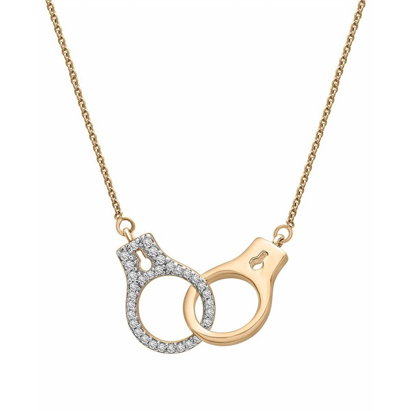 ラップド レディース ネックレス・チョーカー・ペンダントトップ アクセサリー Diamond Handcuff Statement Necklace (1/6 ct. t.w.) in