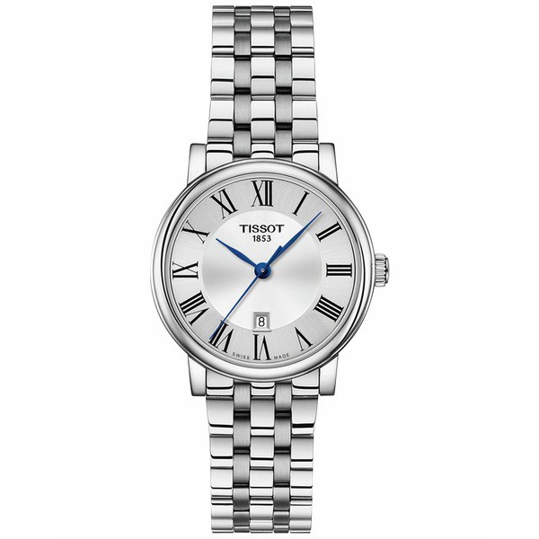 ティソット レディース 腕時計 アクセサリー Women's Swiss Carson Premium Stainless Steel Bracelet Watch 30mm Silver