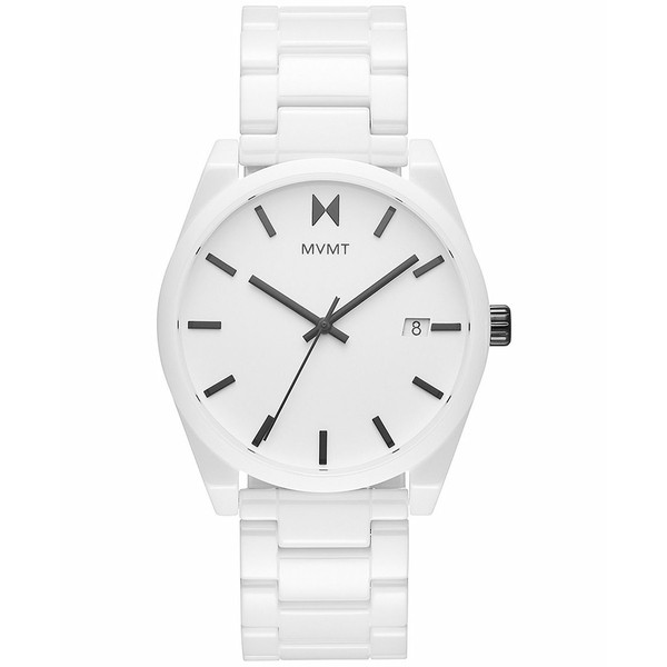 エムブイエムティー レディース 腕時計 アクセサリー Element White Ceramic Bracelet Watch 43mm White