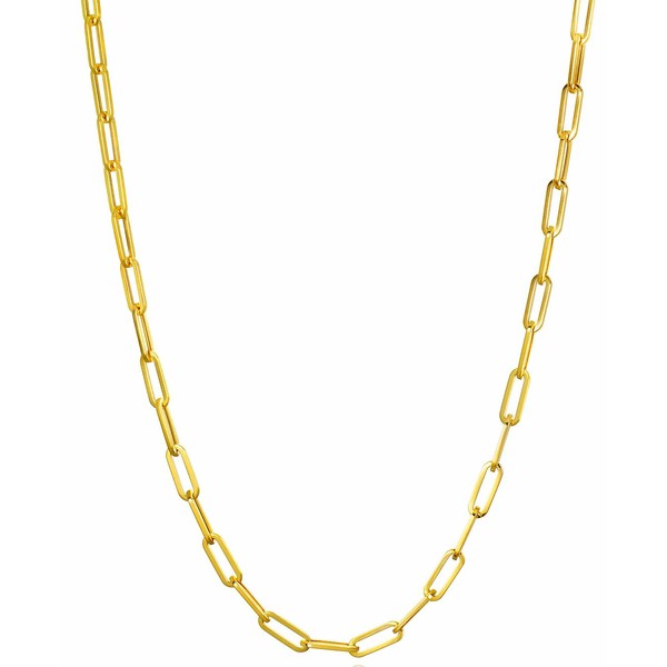 イタリアン ゴールド レディース ネックレス・チョーカー・ペンダントトップ アクセサリー Paperclip Link 20" Chain Necklace in 14k Go