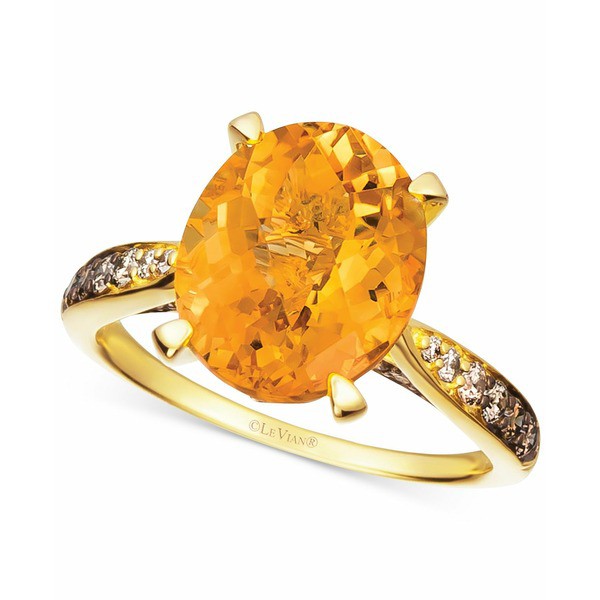 ルヴァン レディース リング アクセサリー Cinnamon Citrine (4-1/4 ct. t.w.) & Diamond (1/3 ct. t.w.) Ring in 14k Gold Rose