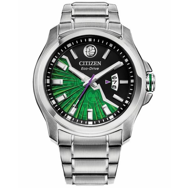 シチズン レディース 腕時計 アクセサリー Hulk Silver-Tone Stainless Steel Bracelet Watch 43mm Silver-tone