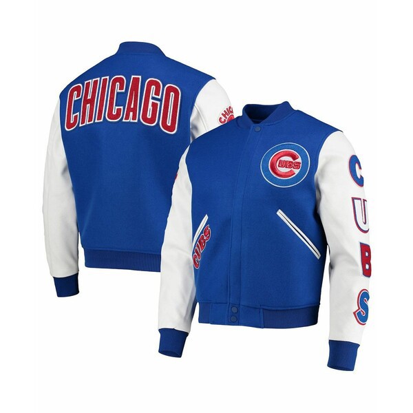 プロスタンダード メンズ ジャケット＆ブルゾン アウター Men's Royal, White Chicago Cubs Varsity Logo Full-Zip Jacket Royal, White