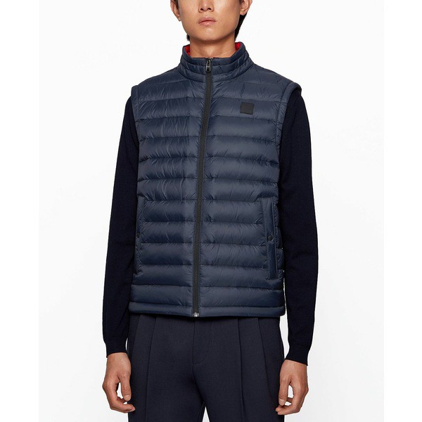 ヒューゴボス メンズ ジャケット＆ブルゾン アウター BOSS Men's Chorus Packable Down Jacket Dark Blue