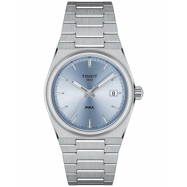 ティソット レディース 腕時計 アクセサリー Unisex PRX Silver-Tone Stainless Steel Bracelet Watch 35mm Silver