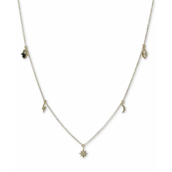 アンジー レディース ネックレス・チョーカー・ペンダントトップ アクセサリー Diamond Accent Multi-Charm Statement Necklace in 14k G