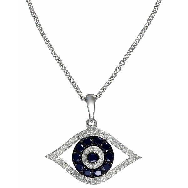 エフィー コレクション レディース ネックレス・チョーカー・ペンダントトップ アクセサリー EFFY® Sapphire (1/4 ct. t.w.) and Bla