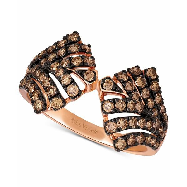 ルヴァン レディース リング アクセサリー Chocolatier® Chocolate Diamond Statement Ring (3/4 ct. t.w.) in 14k Rose Gold Rose G