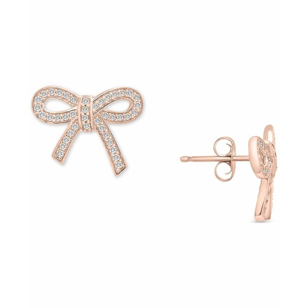 ラップド レディース ピアス＆イヤリング アクセサリー Diamond Bow Earrings (1/4 ct. t.w.) in 14k Gold, Rose Gold, or White Gold,