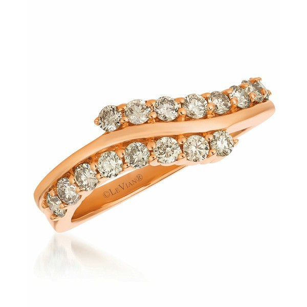 ルヴァン レディース リング アクセサリー Champagne® Nude Diamond Swirl Ring (5/8 ct. t.w.) in 14k Rose Gold Rose Gold