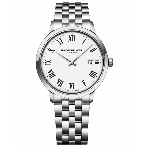 レイモンドウェイル メンズ 腕時計 アクセサリー Men's Swiss Toccata Stainless Steel Bracelet Watch 39mm Stainless Steel