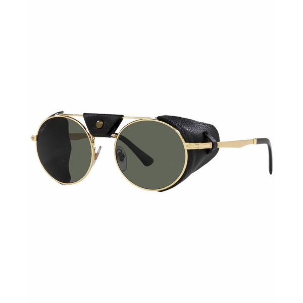 ペルソル レディース サングラス＆アイウェア アクセサリー Unisex Polarized Sunglasses, PO2496SZ 52 Gold-Tone 1