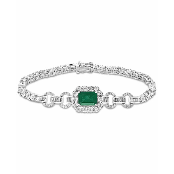 エフィー コレクション レディース ブレスレット・バングル・アンクレット アクセサリー EFFY® Emerald (1-3/8 ct. t.w.) & Diamond