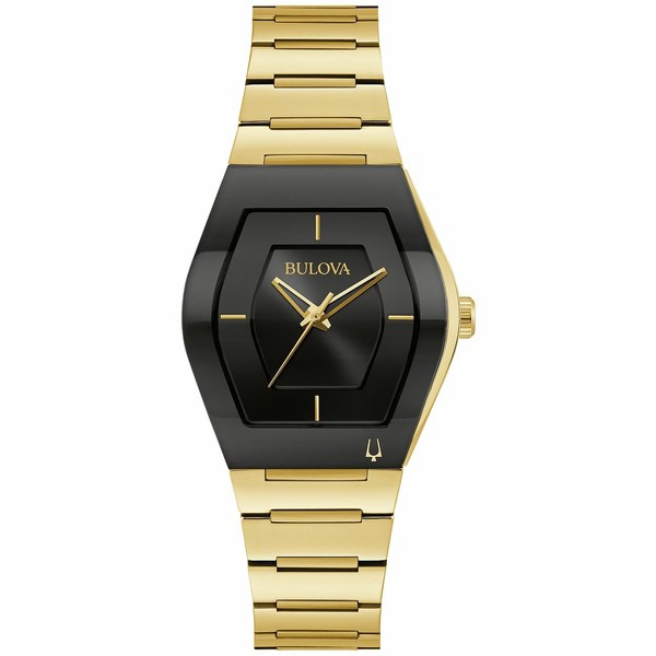 ブロバ レディース 腕時計 アクセサリー Women's Futuro Gold-Tone Stainless Steel Bracelet Watch 30mm Gold