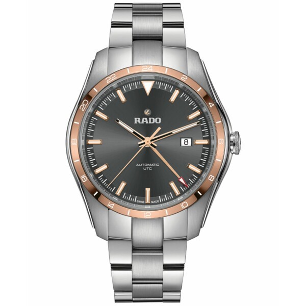 ラド メンズ 腕時計 アクセサリー Men's Swiss Automatic HyperChrome UTC Two-Tone Stainless Steel Bracelet Watch 44mm Gray