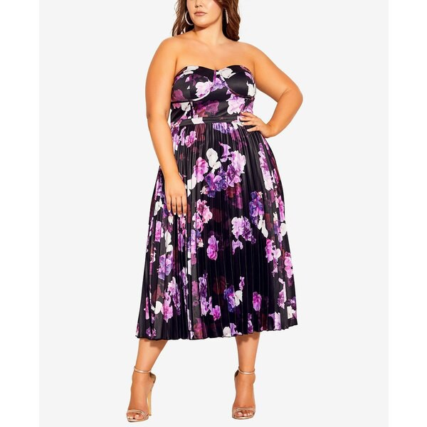 シティーシック レディース ワンピース トップス Trendy Plus Size Everly Dress Night Bloom