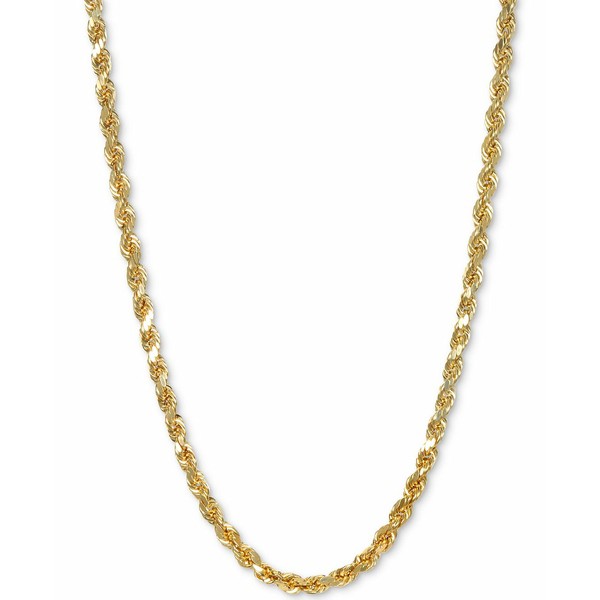 イタリアン ゴールド レディース ネックレス・チョーカー・ペンダントトップ アクセサリー Rope 22" Chain Necklace in 14k Gold Yellow