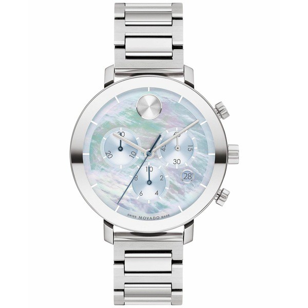 モバド メンズ 腕時計 アクセサリー Men's Bold Evolution Swiss Chronograph Silver-Tone Stainless Steel Bracelet Watch 38mm Silver