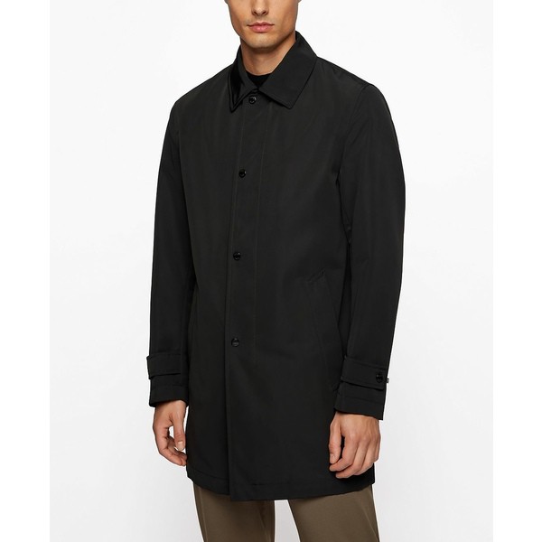 ヒューゴボス メンズ ジャケット＆ブルゾン アウター Men's Water-Repellent Regular-Fit Jacket Black