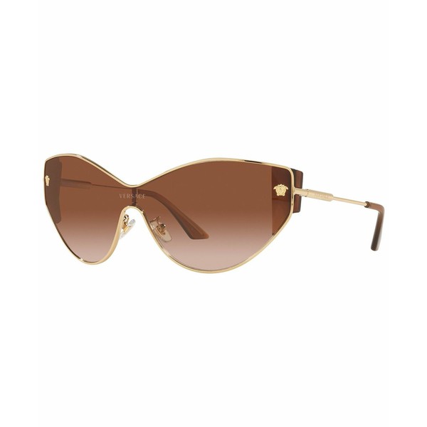 ヴェルサーチ レディース サングラス＆アイウェア アクセサリー Women's Sunglasses, VE2239 47 Gold-Tone