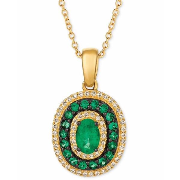 ルヴァン レディース ネックレス・チョーカー・ペンダントトップ アクセサリー Costa Smeralda Emeralds (1/2 ct. t.w.) & Vanilla Diamo