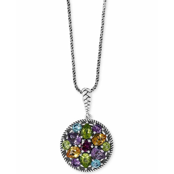 エフィー コレクション レディース ネックレス・チョーカー・ペンダントトップ アクセサリー EFFY® Multi-Gemstone Disc 18" Pendant