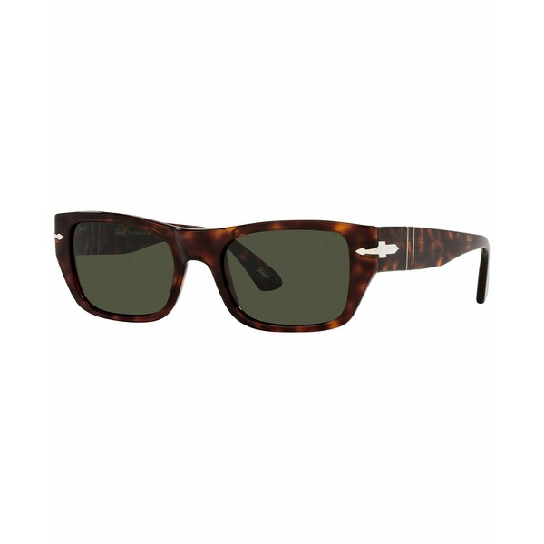 ペルソル レディース サングラス＆アイウェア アクセサリー Unisex Sunglasses, PO3268S 53 HAVANA/GREEN