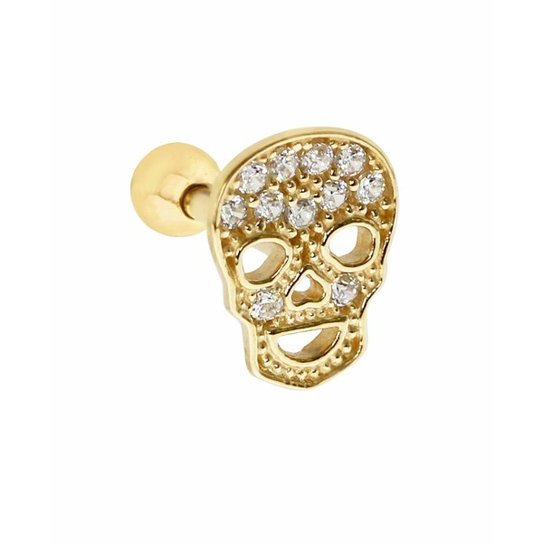 ローナ サットン レディース ピアス＆イヤリング アクセサリー Bodifine 10K Gold CZ Skull Tragus Gold