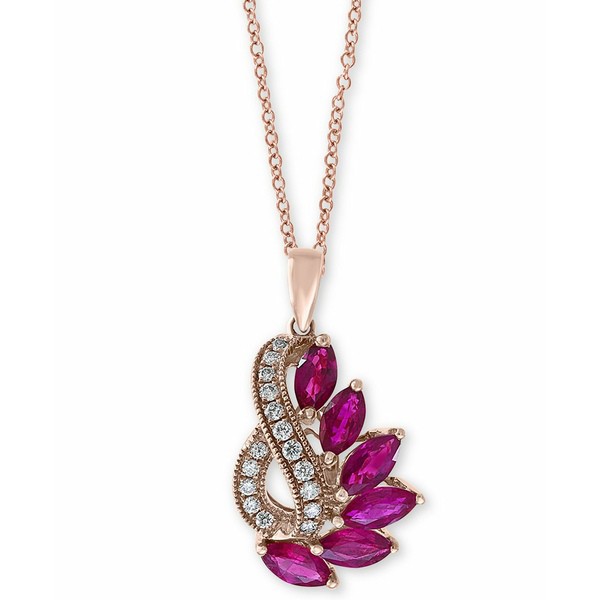 エフィー コレクション レディース ネックレス・チョーカー・ペンダントトップ アクセサリー EFFY® Ruby (2 ct. t.w.) & Diamond (1/