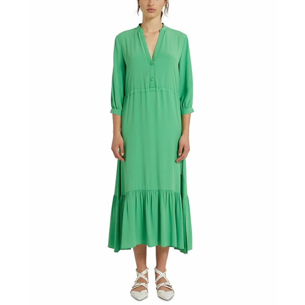 マレーラ レディース ワンピース トップス Teramo Tiered Midi Dress Bright Green