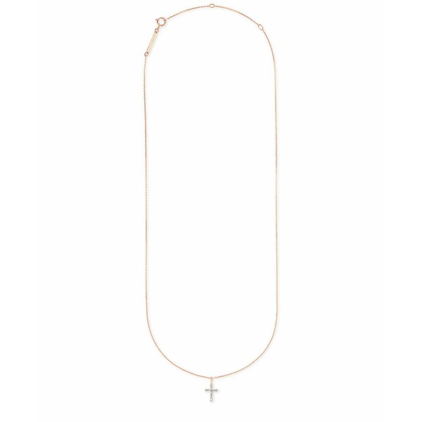 ケンドラスコット レディース ネックレス・チョーカー・ペンダントトップ アクセサリー Cross Pendant Necklace (1/20 ct. t.w.) Rose Go