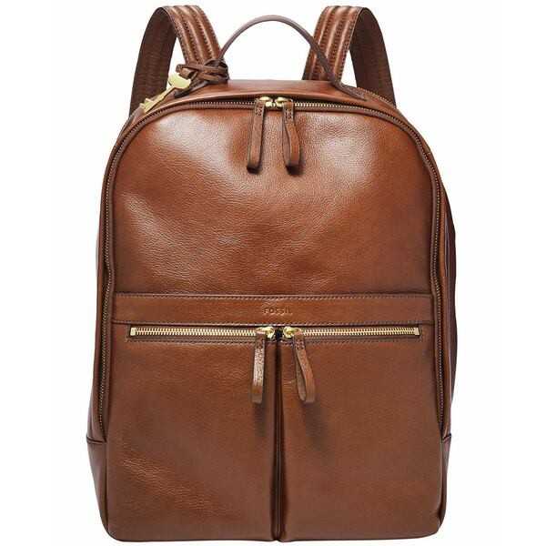 フォッシル レディース バックパック・リュックサック バッグ Women's Tess Leather Laptop Backpack Brown