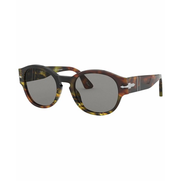 ペルソル レディース サングラス＆アイウェア アクセサリー Unisex Sunglasses, PO3230S TORTOISE BROWN GREEN/POLAR GREY