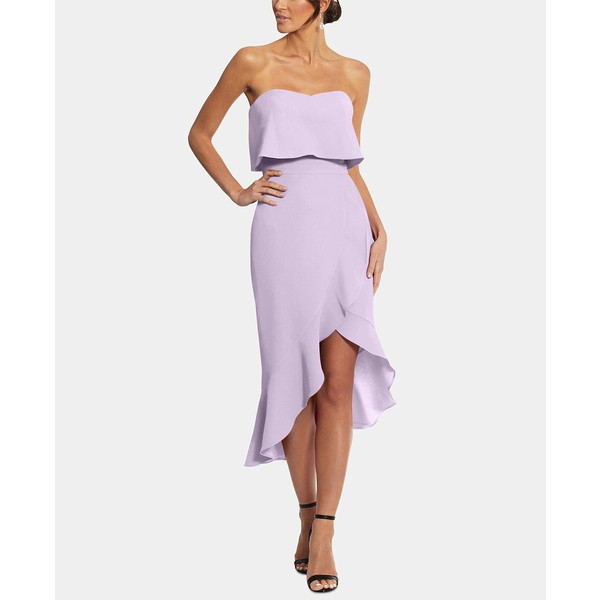 エスケープ レディース ワンピース トップス Petite Ruffled High-Low Dress Lavendar