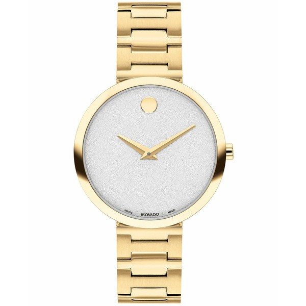 モバド レディース 腕時計 アクセサリー Women's Swiss Museum Classic Gold PVD Stainless Steel Bracelet Watch 32mm Gold