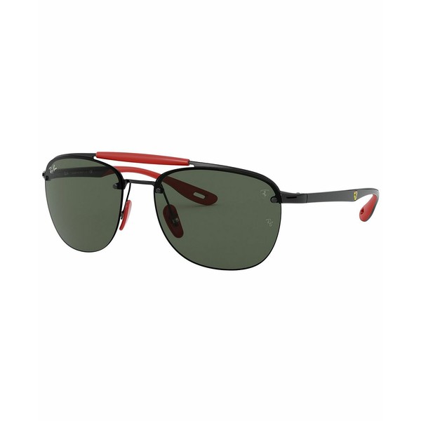 レイバン メンズ サングラス・アイウェア アクセサリー Sunglasses, RB3662M 59 BLACK/DARK GREEN