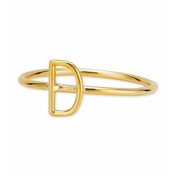 サラクロエ レディース リング アクセサリー Amelia Initial Monogram Ring in 14k Gold D