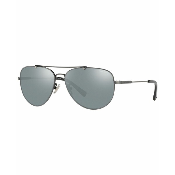 コーチ メンズ サングラス・アイウェア アクセサリー Sunglasses, HC7087 59 L1053 Antique Silver/Blue Silver Mirror