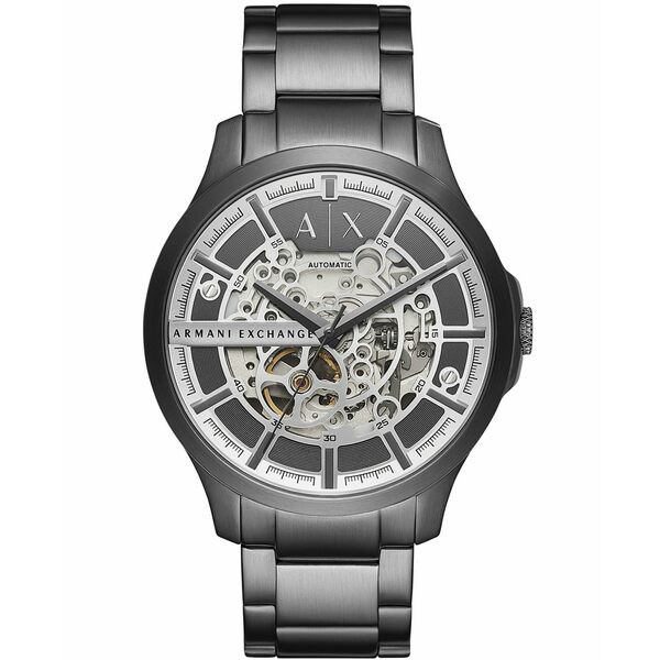 アルマーニ メンズ 腕時計 アクセサリー Men's Hampton Gray Stainless Steel Bracelet Watch 46mm Gray