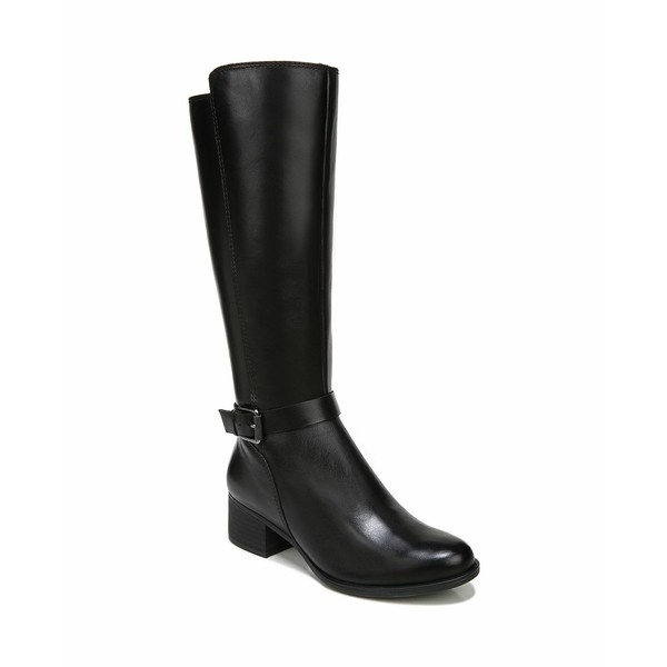 ナチュライザー レディース ブーツ＆レインブーツ シューズ Kalona Wide Calf High Shaft Boots Black Leather