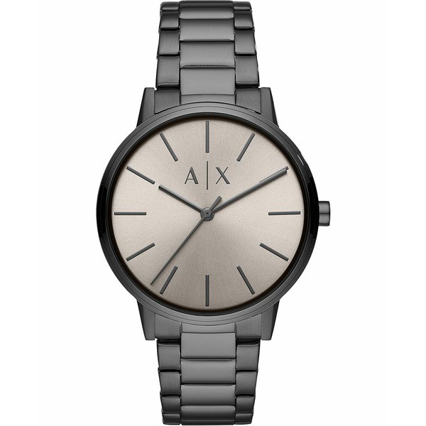 アルマーニ メンズ 腕時計 アクセサリー Men's Cayde Gunmetal Stainless Steel Bracelet Watch 42mm Gunmetal