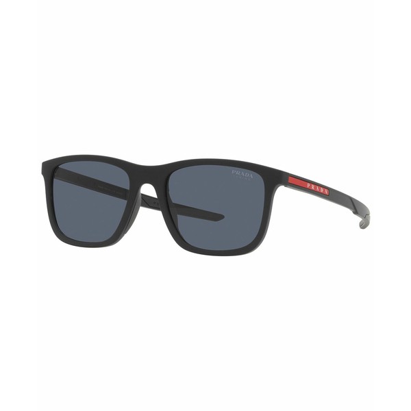 プラダ メンズ サングラス・アイウェア アクセサリー Men's Sunglasses, 54 Black Rubber