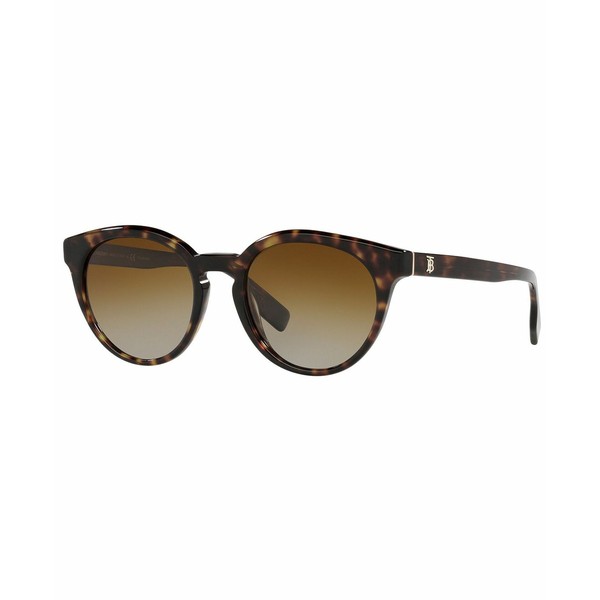 バーバリー レディース サングラス＆アイウェア アクセサリー Women's Amelia Polarized Sunglasses, BE4326 52 DARK HAVANA/BROWN GRADI