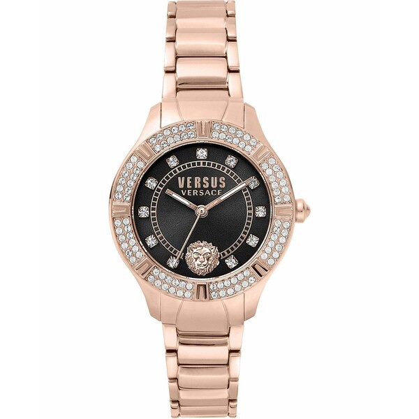 ヴェルサス ヴェルサーチ レディース 腕時計 アクセサリー Versus by Versace Women's Canton Road Rose Gold-tone Stainless Steel Brac