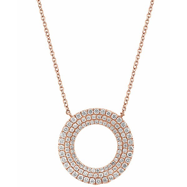 エフィー コレクション レディース ネックレス・チョーカー・ペンダントトップ アクセサリー EFFY® Diamond Circle 18" Pendant Neck