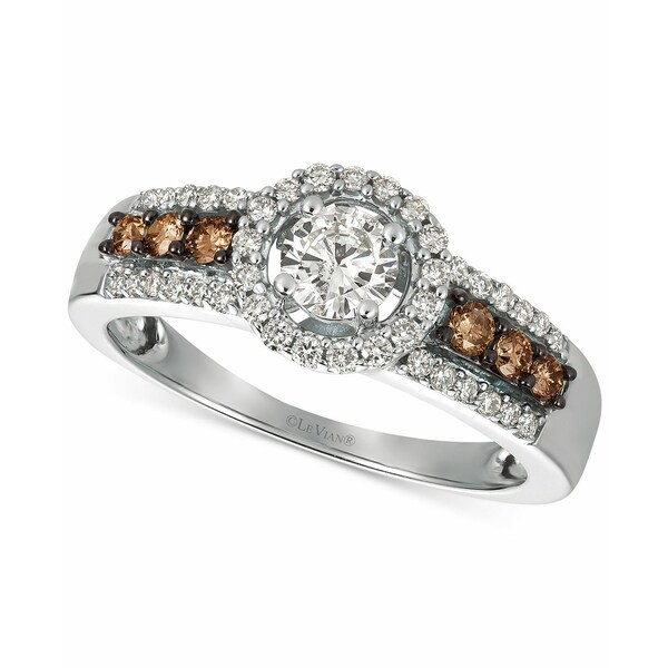 ルヴァン レディース リング アクセサリー Chocolatier® Diamond Ring (3/4 ct. t.w.) in 14k White Gold White Gold