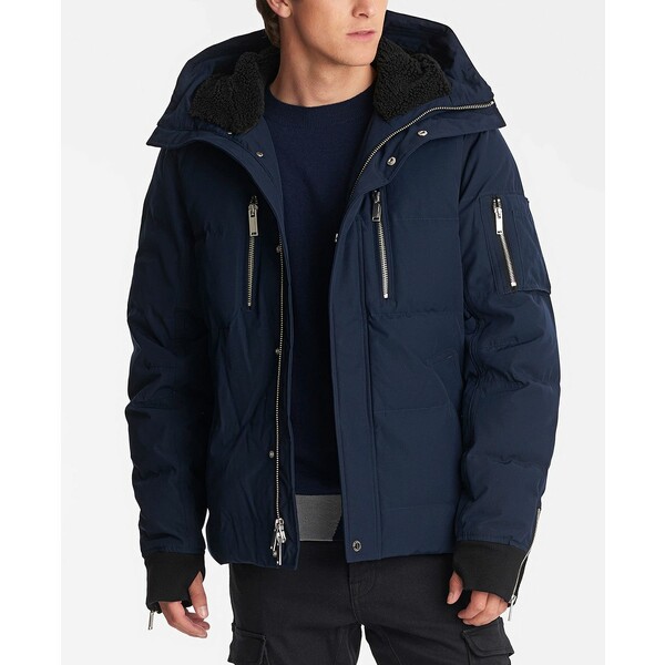 カールラガーフェルド メンズ ジャケット＆ブルゾン アウター Men's Hooded Down Jacket Black