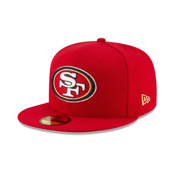 高い素材 ニューエラ メンズ 帽子 アクセサリー San Francisco 49ers Team Basic 59fifty Fitted Cap Red Red 配送員設置送料無料 Jafryperks Com