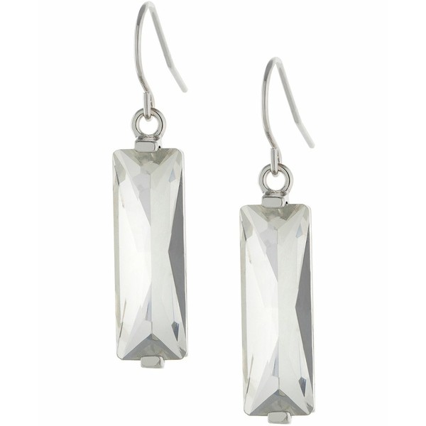 全日本送料無料 ジャニ ベルニーニ レディース ピアス イヤリング アクセサリー Crystal Rectangle Drop Earrings In Sterling Silver Clear 驚きの安さ Olsonesq Com