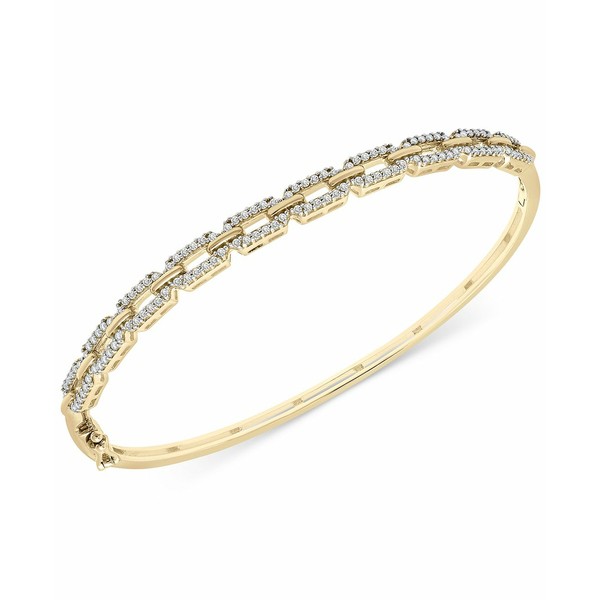 ラップド レディース ブレスレット・バングル・アンクレット アクセサリー Diamond Link Bangle Bracelet (1/2 ct. t.w.) in Sterling S